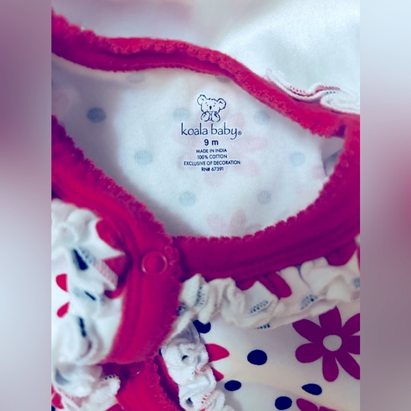 Baby girl floral romper - Picture 3 of 3